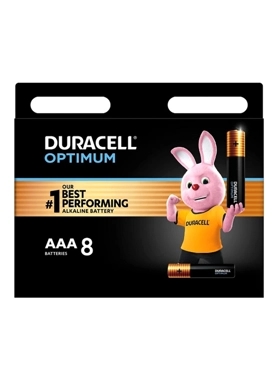 DURACELL BATTERY OPTIMUM AAA 8/PK