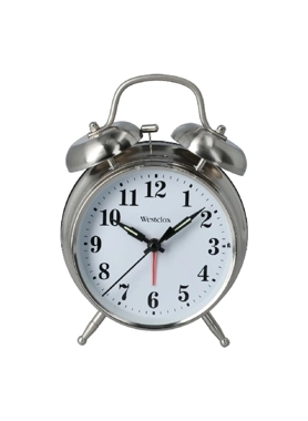 WESTCLOX ALARM CLOCK TWINBELL METAL