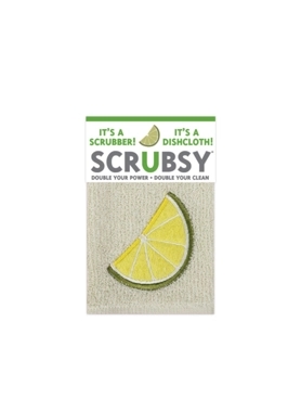 MuKitchen - Lime Scrubsy Scrubber Dish Cloth Multicolour 12 x 12 Inch