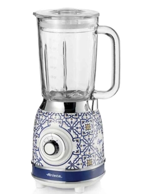 Ariete - 1000W 2-Mills Capri Style Glass Jug Blender Multicolour 1.5 Litre