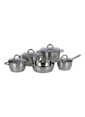 PARFAIT COOKWARE 9PCS FIX HANDLE SILVER