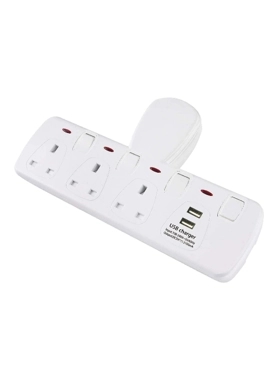 KISTENMACHER 3SOCKET 2 USB 13A ADAPTOR