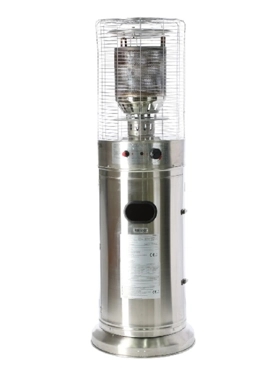 L.A. PATIO HEATER GAS 137CM SS W/COVER