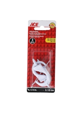 ACE CUP HOOK SAFETY 3.18 CM WHITE