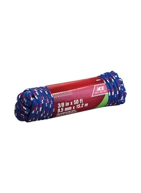 ACE BRAIDED ROPE BLUE 0.95CMX15.24M