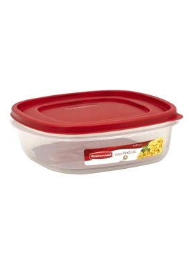 RUBBERMAID FOOD CONTAINER CLR/RED 2.1L