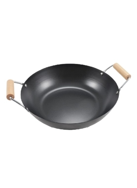 PARFAIT WOK W/WOOD DOUBLE HANDLE 30CM