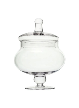 PARFAIT GLSS CNDY JAR PEAR SHPE21.5X18CM