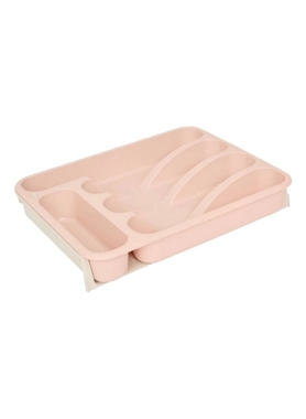 Five Simply Smart - Extendable Polypropylene Cutlery Tray Pink 6 x 48.5 x 34 cm
