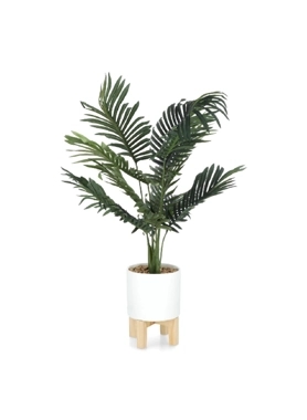 ATMOSPHERA ARTIFCAL PLANT GREEN POT/WOOD
