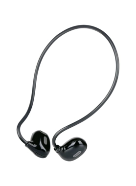 Grundig - Wireless Bluetooth In-Ear Headphones with Air Conduction Black 12.8 x 3.9 x 11.5 cm