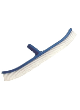 ACE CURVED POOL BRUSH 18IN BLUE/WHITE