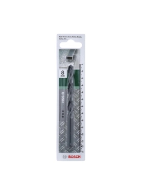 Bosch - HSS-R Chisel Edge Metal Drill Bit Dark Grey 8 x 117mm JE2 609 255
