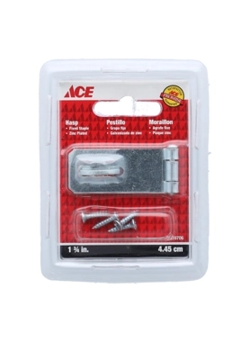 ACE HASP FIXED STAPLE 2 7/10CM CHROME