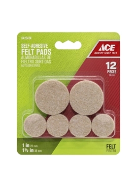 ACE FELT KIT 2X3CM 12PC CHAIR&TABLE
