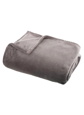 BLANKET FLANEL GREY 130X180CM