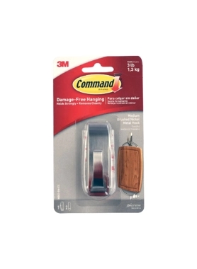 COMMAND M.PURPOSE ADHESIVE HOOK W.2STRIP