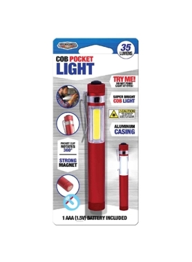 SHAWSHANK MAGNET COB LEDPCKETLGHT W/CLIP