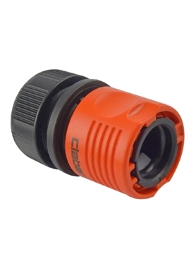 CLABER 5/8INCH HOSE CONNECTOR BLACK&ORNG