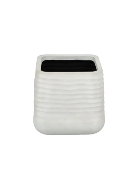 SERENE PLANTER 38X37CM SNDY BEIG F.GLSS