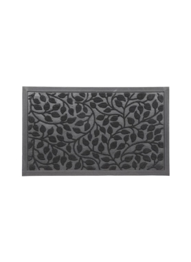 LUANCE DOORMAT LEAVES 45X75CMPLYSTR/RUBB