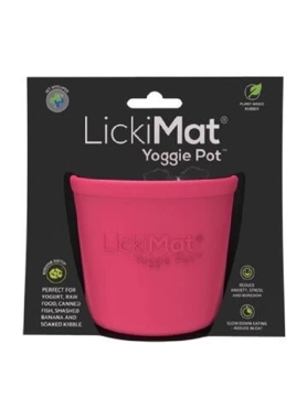 LICKIMAT YOGIE POTDOG FEEDER BOWL PINK