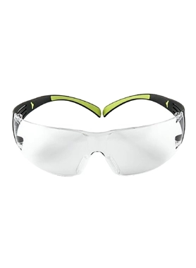 3M - Securefit Anti-Fog Anti-Scratch Polycarbonate Safety Eyewear Clear and Black 26.8 x 10 x 7.2 cm