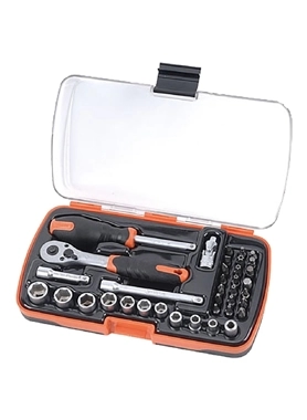 TACTIX 37PC D METRIC SOCKET& BITS W CASE