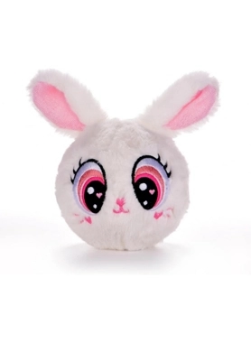 Bouncibles - Evie the Rabbit Plush Bouncing Toy White and Pink 8 x 8 x 8 cm