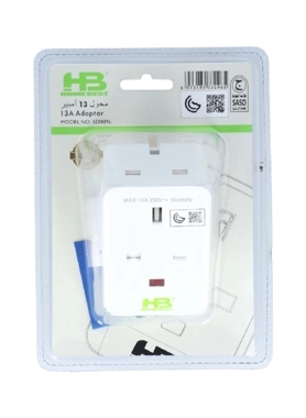 HOME BEST ADAPTOR 3WAY BRITISH TYPE WHIT