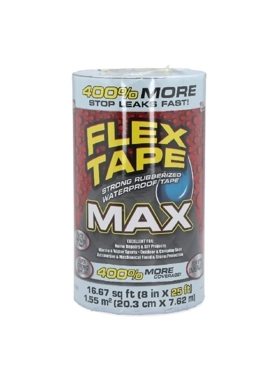 FLEX SEAL RUBBERIZED TAPE CLEAR 8"X7.62M