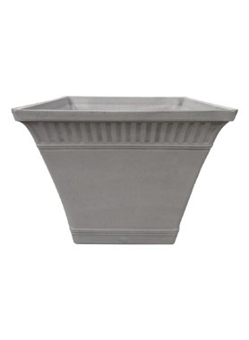SERENE FIBER GLASS PLANTER 35X30CM GREY
