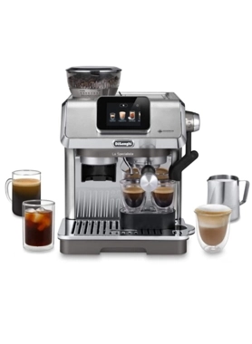 DeLonghi - 1450W La Specialista Touch Manual Pump Bean to Cup Coffee Machine Silver and Black 40 x 36.7 x 31.9 cm