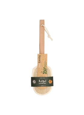 HONEYBEE NATURAL BACK STICK SHAPE LOOFAH