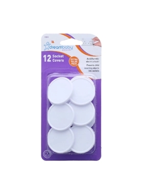 DREAMBABY SOCKET COVERS 12PCS WHITE