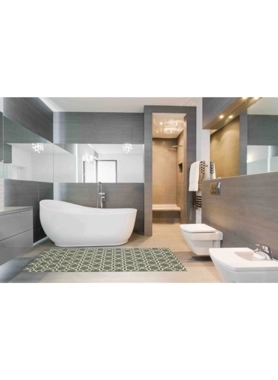 REVE FRILLS ANTISLIP BATHMAT 180*65CM