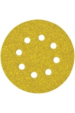 Dewalt - 8-Holes 120-Grit Dry Sanding Disc Yellow 125mm