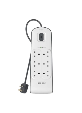 BELKIN SURGE PROTECTOR 6OUTPUTS- 2USB-2M