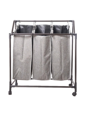 HONEYBEE LAUNDRY BAG SORTER 3 BAGS GREY