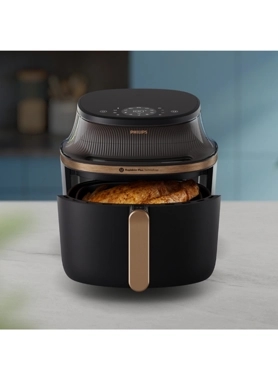 Philips - 2000W 3000 Series RapidAir Plus Technology Air Fryer Black 7.2 Litre