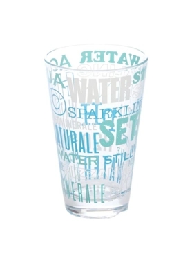 Secret de Gourmet - Aqua High Quality Glass Tumbler Clear and Blue 310 ml