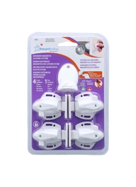 DREAMBABY ADHESIVE MGNETICLOCK SYSTM WHT