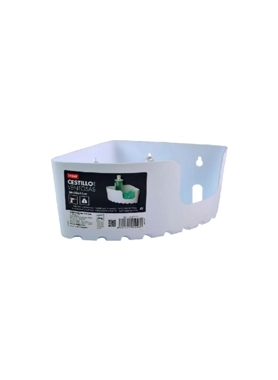 TATAY STORAGE BASKET CORNER STANDARD WHT