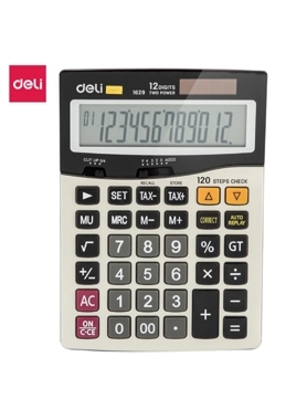 DELI DESKTOP CALCULATOR 12DIGITS+TAX WHT