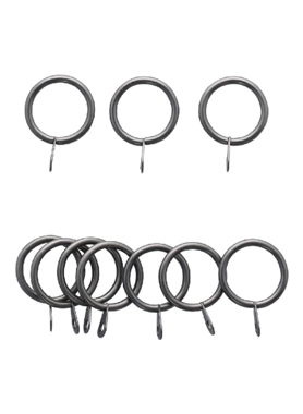 MICASA 10-PIECE RINGS 19MM PEWTER