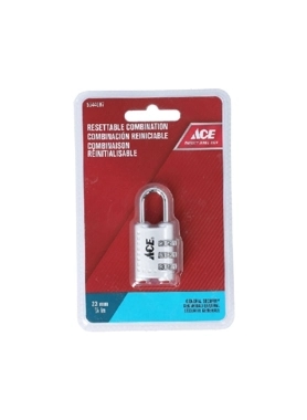 ACE PADLOCK LUGGAGE 7/8" 24MM RESETABLE