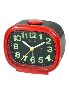 RHYTHM BELL ALARM CLOCK RED