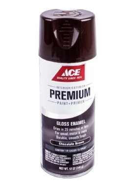 ACE SPRAY PAINT GLOSS CHOCO BROWN 355ML