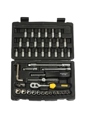 STANLEY 1/4 SQ. SOCKET & BIT SET (46 PC)