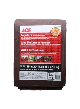 HOME PLUS POLY TARP 487X600CM BRWN/GREEN